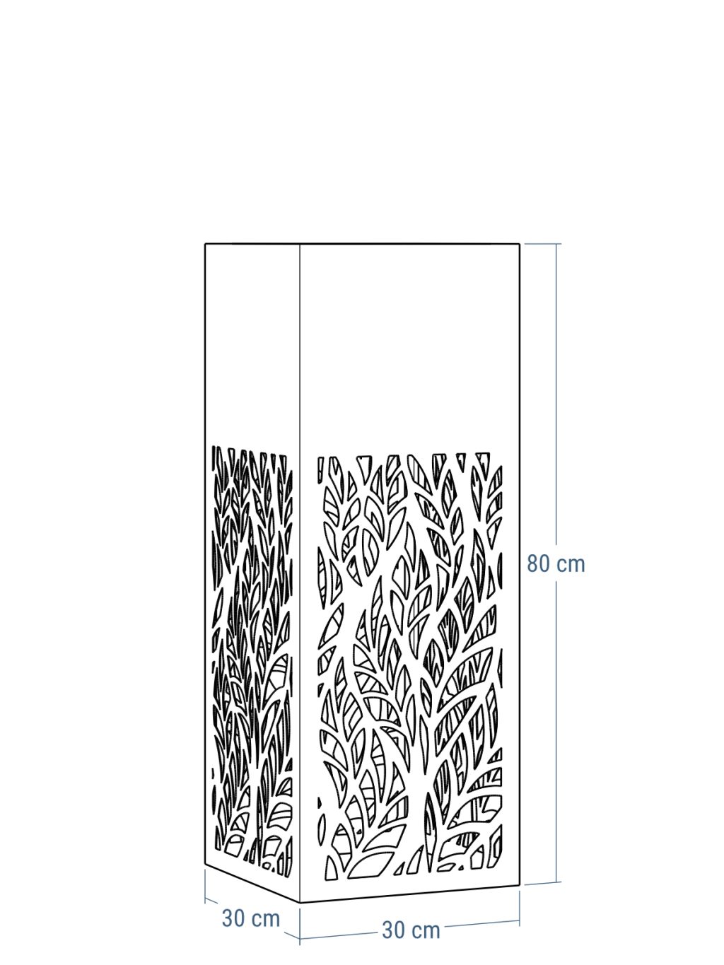 Blumenständer Durchbrochenes A01 30x30x80 - Image 3
