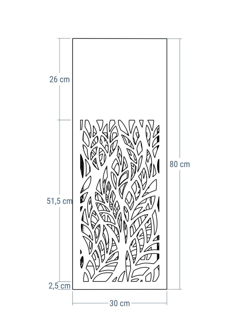 Blumenständer Durchbrochenes A01 30x30x80 - Image 4