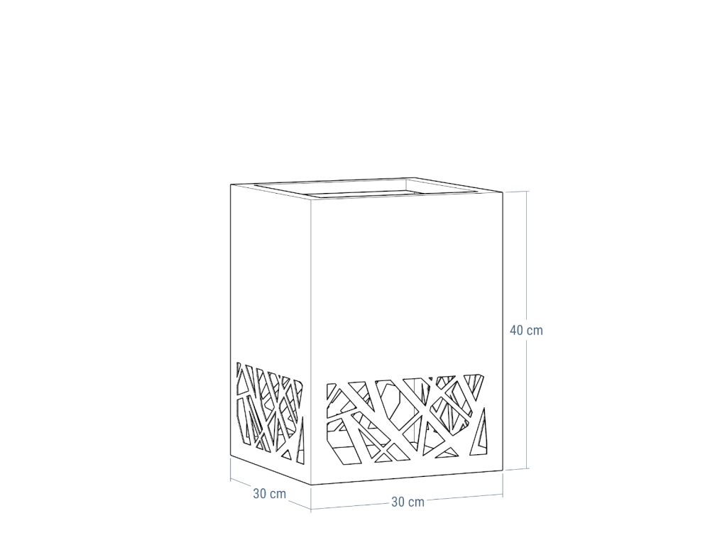 Pflanzenständer Durchbrochenes A03 30x30x40 - Image 3