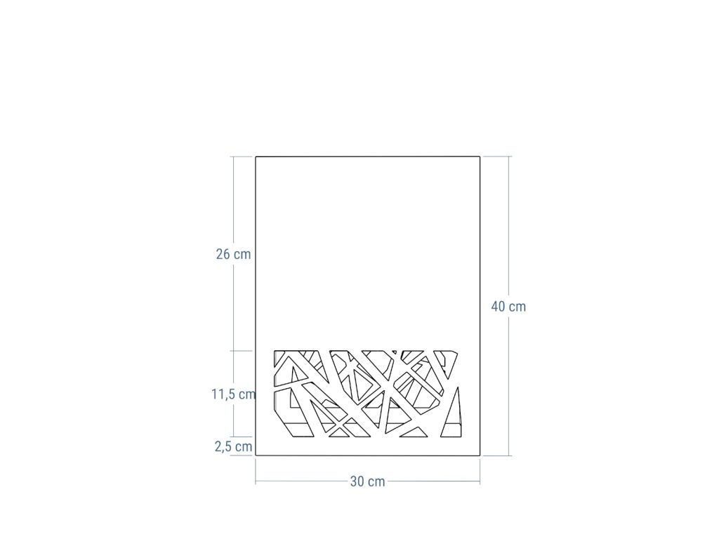 Pflanzenständer Durchbrochenes A03 30x30x40 - Image 4