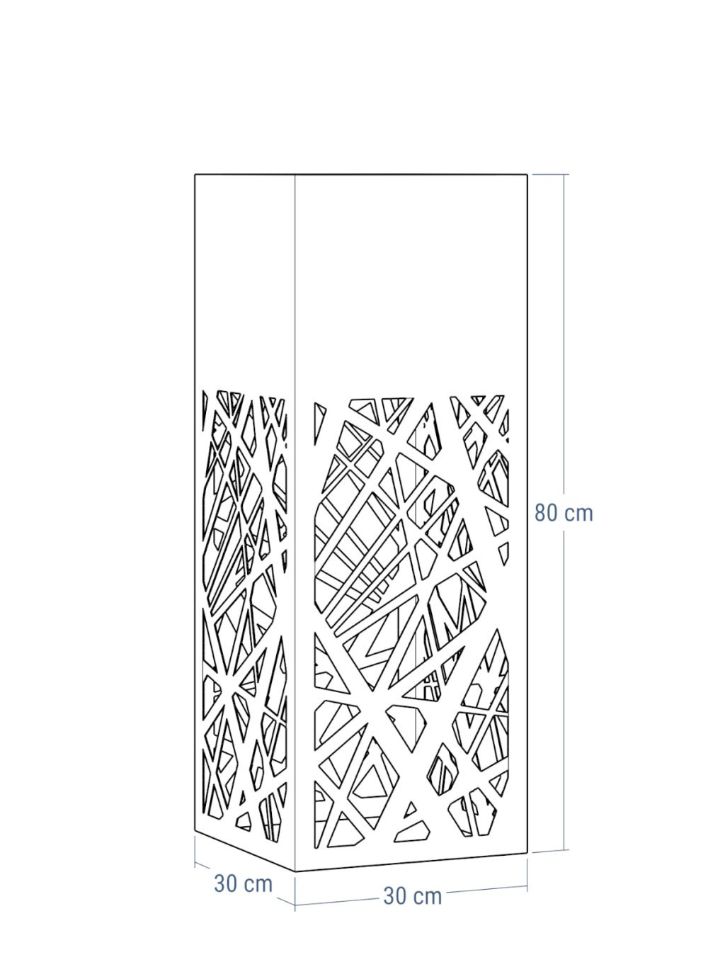 Pflanzenständer Durchbrochenes A03 30x30x80 - Image 3