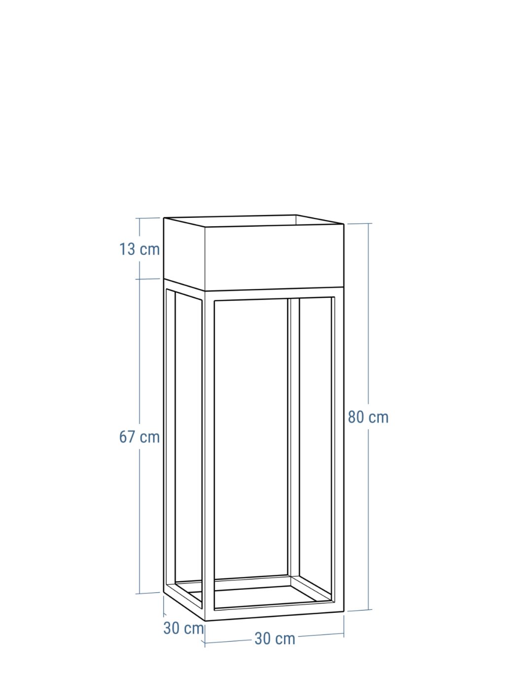 Pflanzenständer Metall Loft Industriell L - Image 3