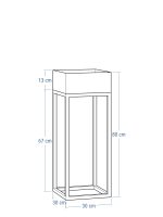 Pflanzenständer Metall Loft Industriell L - Image 3