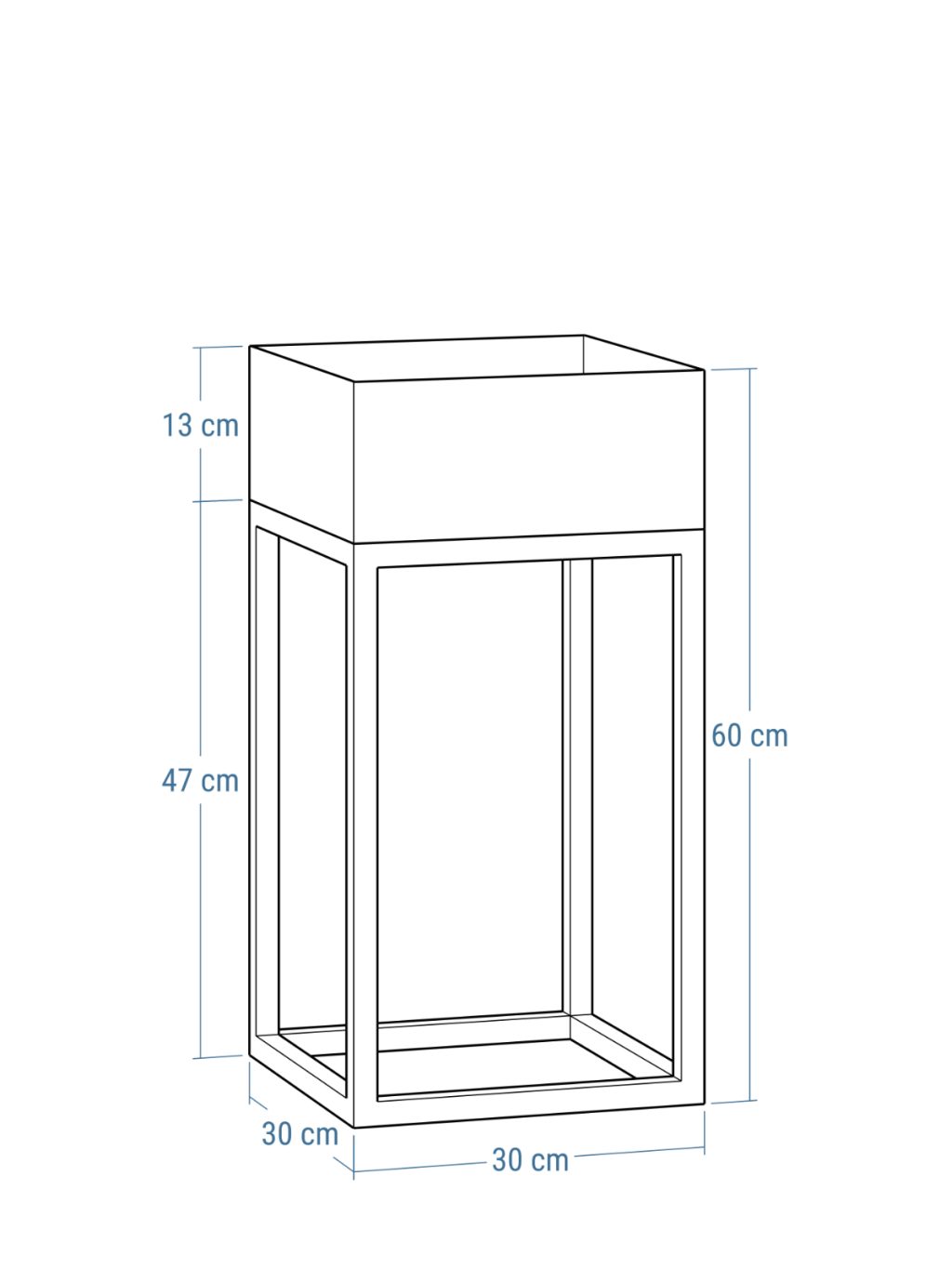 Pflanzenständer Metall Industriell M - Image 3