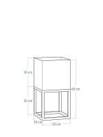Blumenständer mit Tiefem Blumentopf 30x30x60 - Image 7