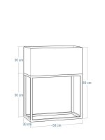 Blumenständer mit Tiefem Blumentopf 30x60x80 - Image 3