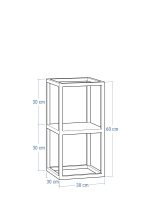 Blumenhocker Metall 30x30x60 - Image 3