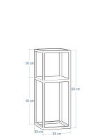 Blumenhocker Metall 30x30x80 - Image 3