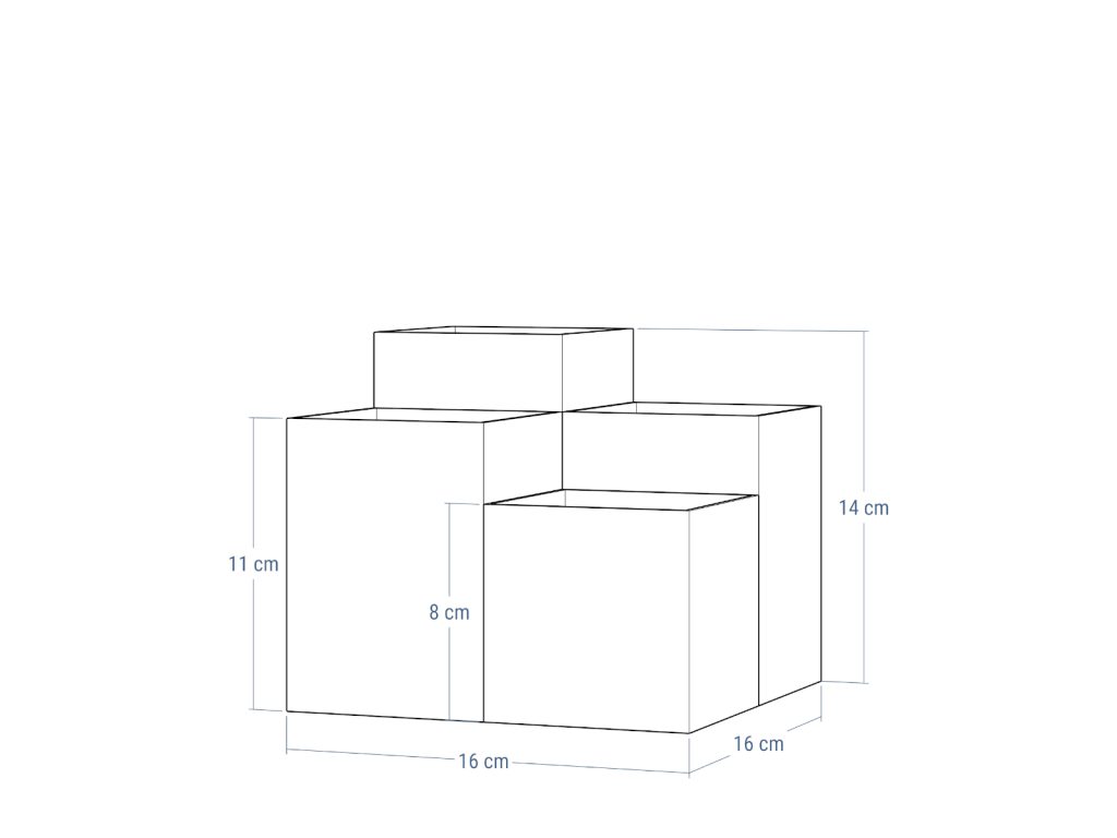 Blumentopfhalter aus Metall - Blumenständer Mini Set - Image 3