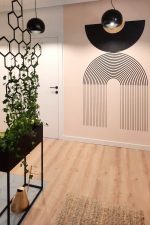 Wanddekoration aus Metall Hexagon Kletterpflanze 73x104 cm - Image 2