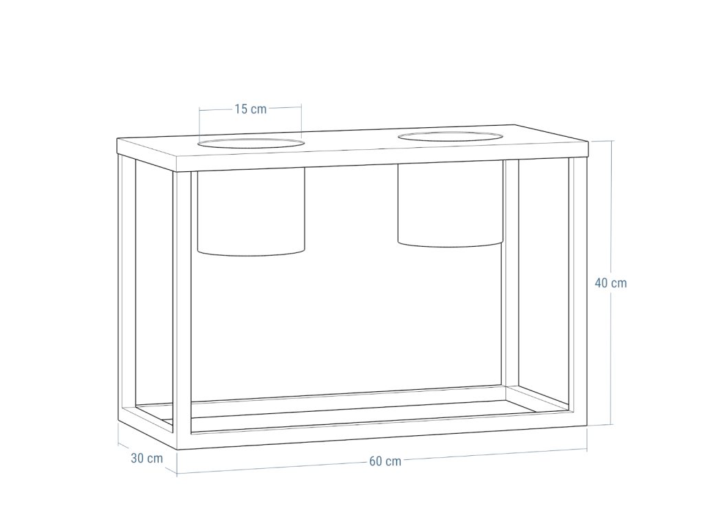 Pflanzenständer Metall Tube Loft S 30x60x40 - Image 3