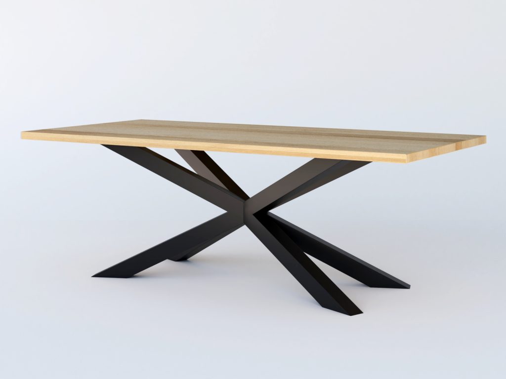 Tischbein aus Metall Spinne L - Image 4