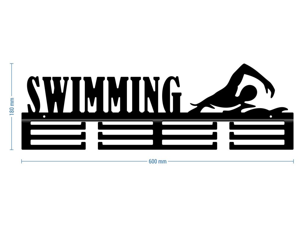 Medaillenhalter Swimming Schwimmen 60 cm - Image 2