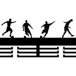 Medaillenhalter Fußballer 40 cm