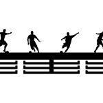 Medaillenhalter Fußballer 60 cm