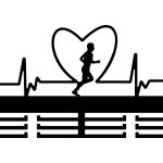 Medaillenhalter Herzrhythmus Junge I 40 cm