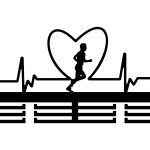 Medaillenhalter Herzrhythmus Junge 60 cm