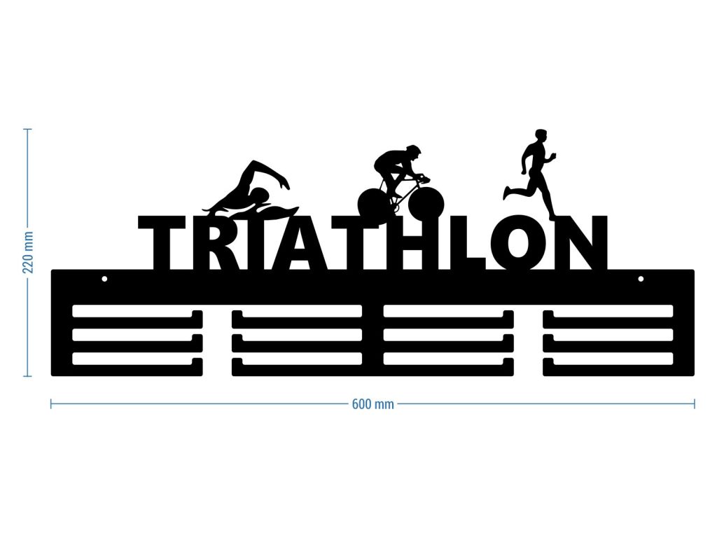 Medaillenhalter Triathlon 60 cm – Bild 2