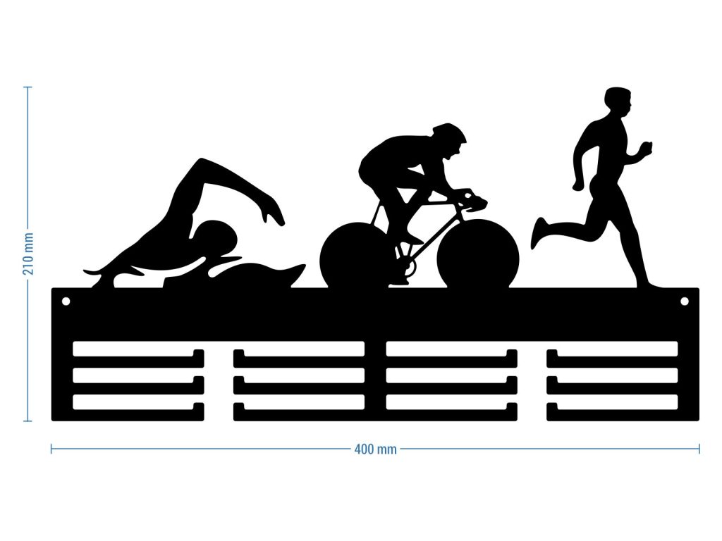 Medaillenhalter Triatlon II 40 cm - Image 3