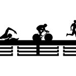 Medaillenhalter Triatlon II 60 cm