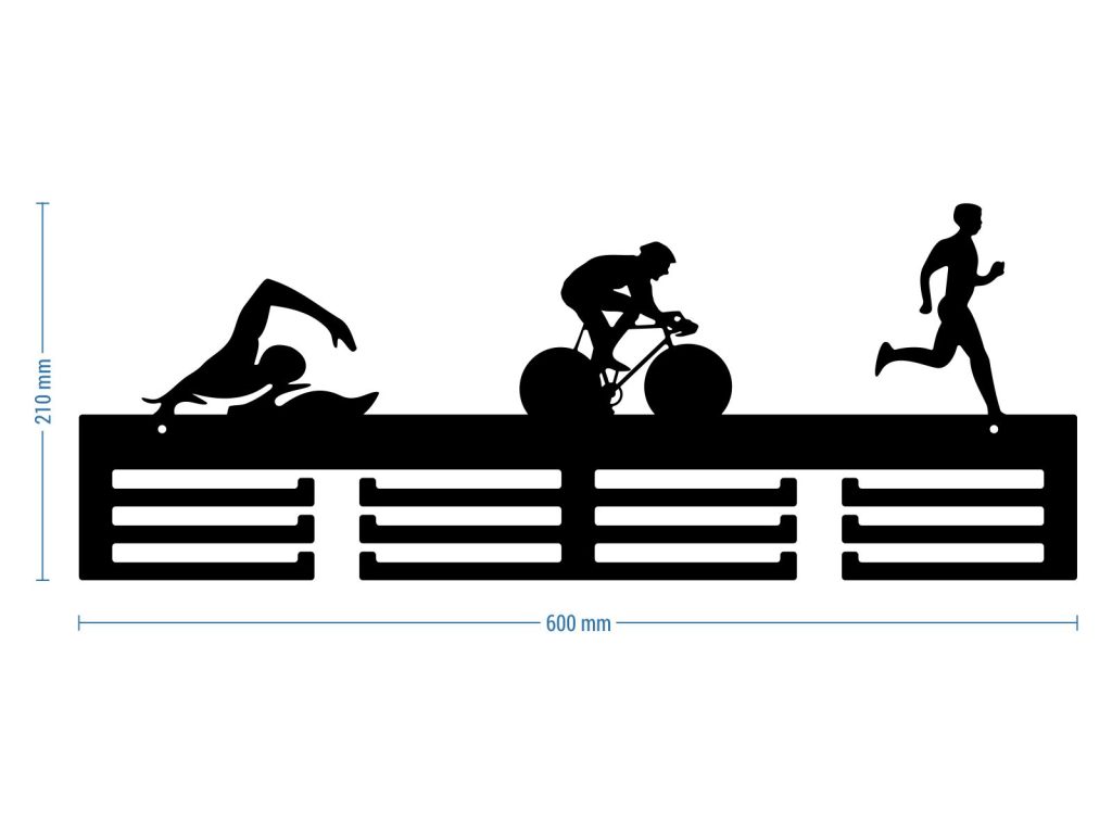 Medaillenhalter Triatlon II 60 cm - Image 2