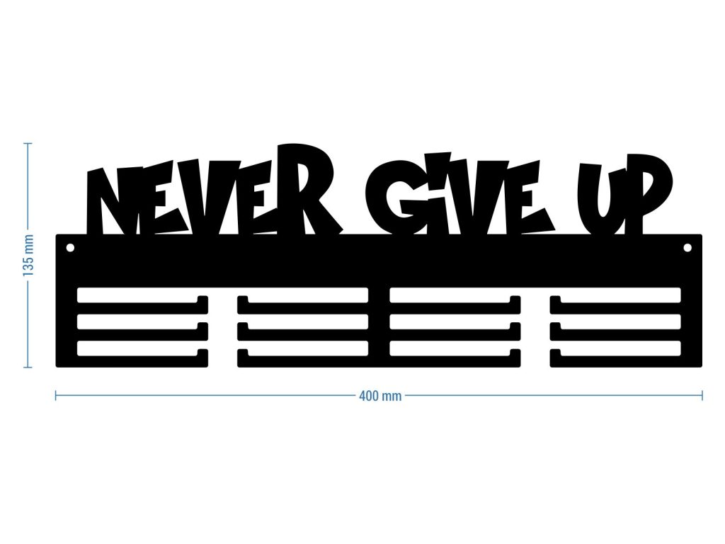Medaillenhalter Never give up 40 cm - Image 3