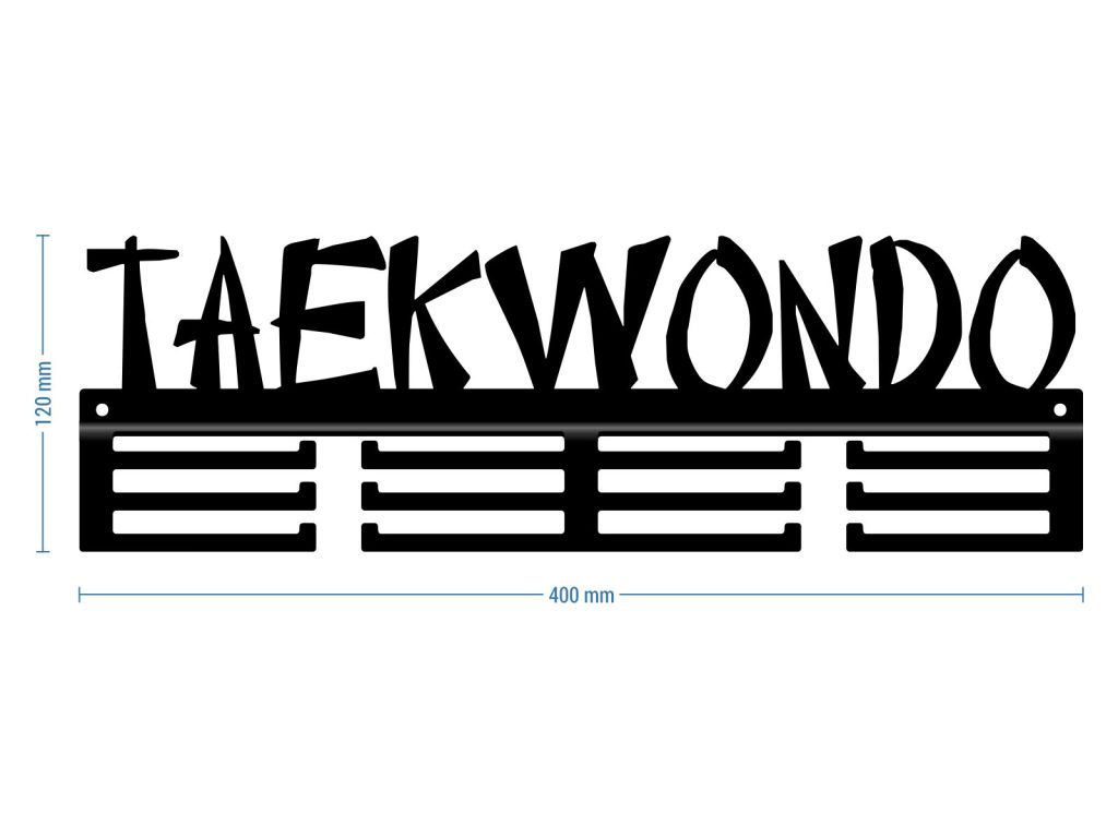 Medaillenhalter Taekwondoo 40 cm - Image 2