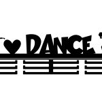 Medaillenhalter I love dance 40 cm