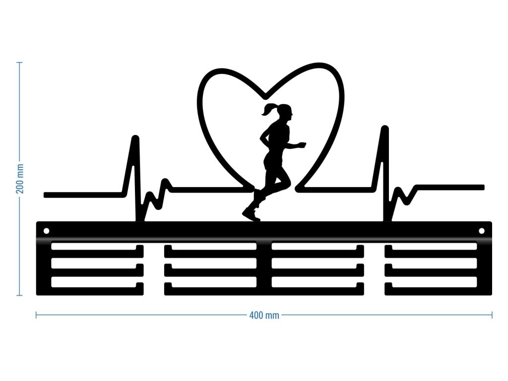 Medaillenhalter Herzrhythmus Mädchen  I 40 cm - Image 2
