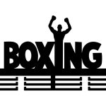 Medaillenhalter Boxing II 60 cm