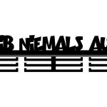 Medaillenhalter Gib niemals auf II 40 cm