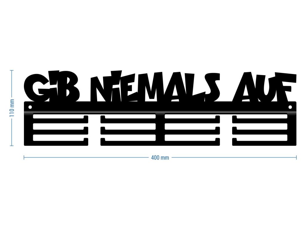 Medaillenhalter Gib niemals auf II 40 cm - Image 3