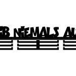 Medaillenhalter Gib niemals auf 60 cm