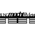 Medaillenhalter Übung macht den Meister 40 cm