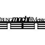 Medaillenhalter Übung macht den Meister 60 cm