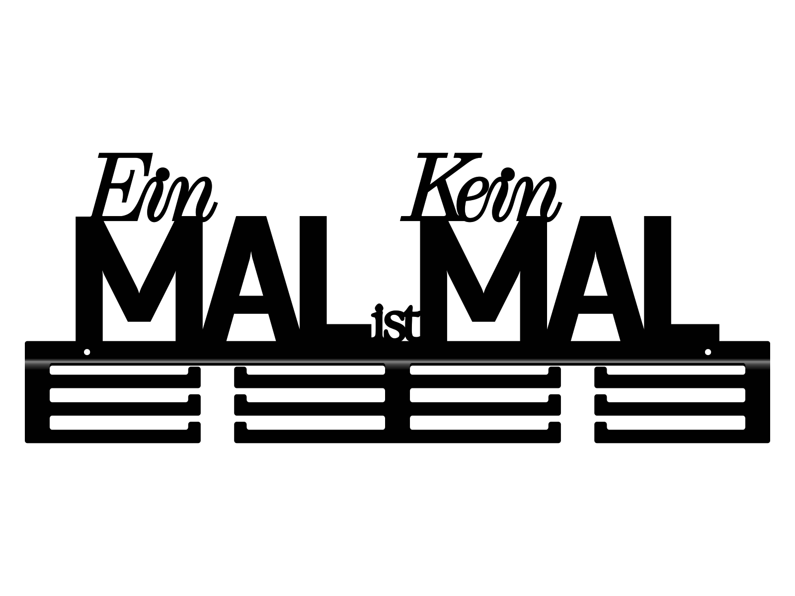 med225-60-cza Medaillenhalter Einmal ist keinmal 60 cm - Image 1