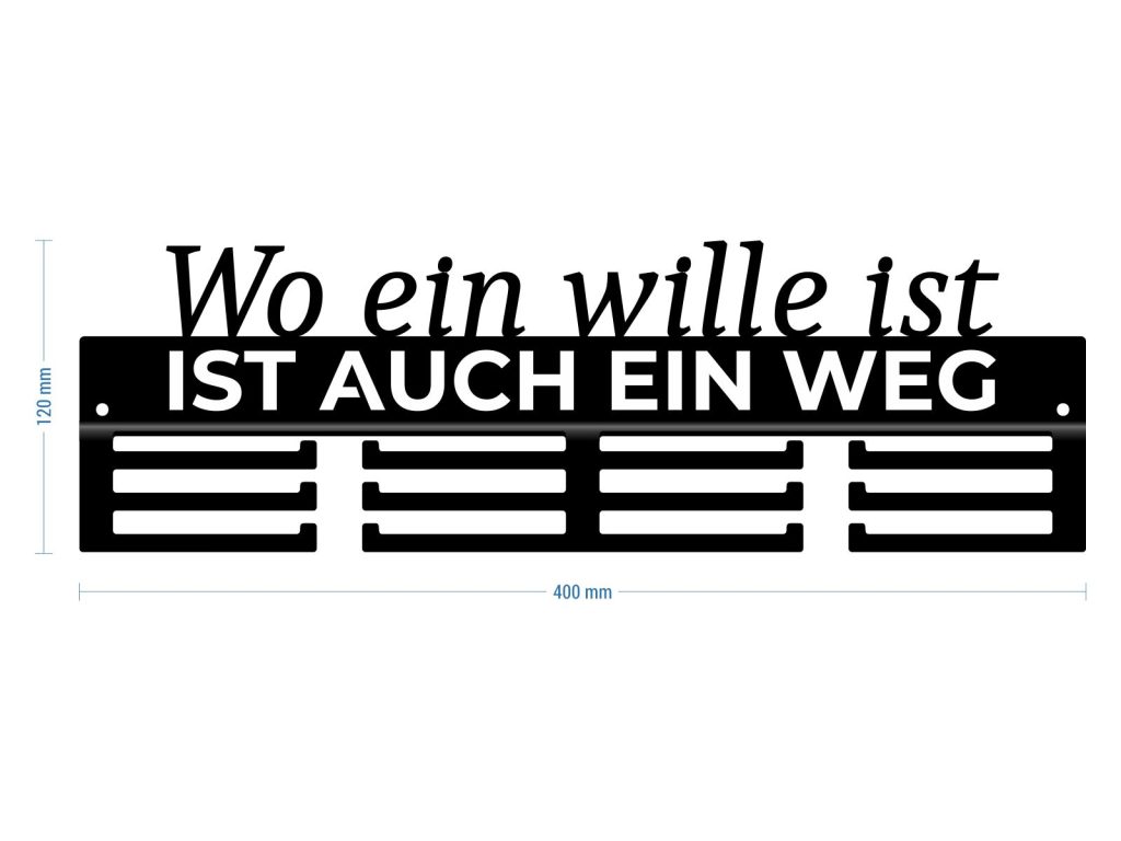 Medaillenhalter Wo ein Wille 40 cm - Image 3