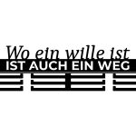 Medaillenhalter Wo ein Wille 60 cm