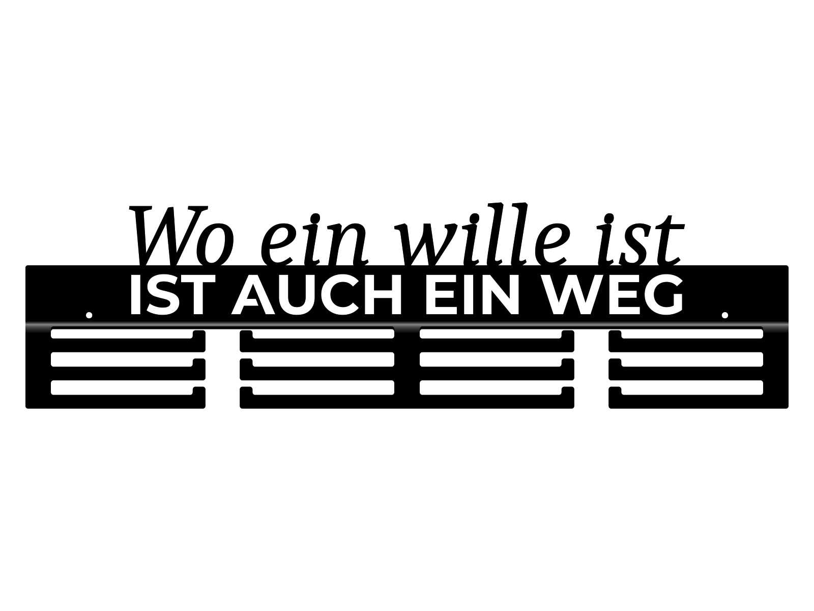 med227-60-cza Medaillenhalter Wo ein Wille 60 cm - Image 1