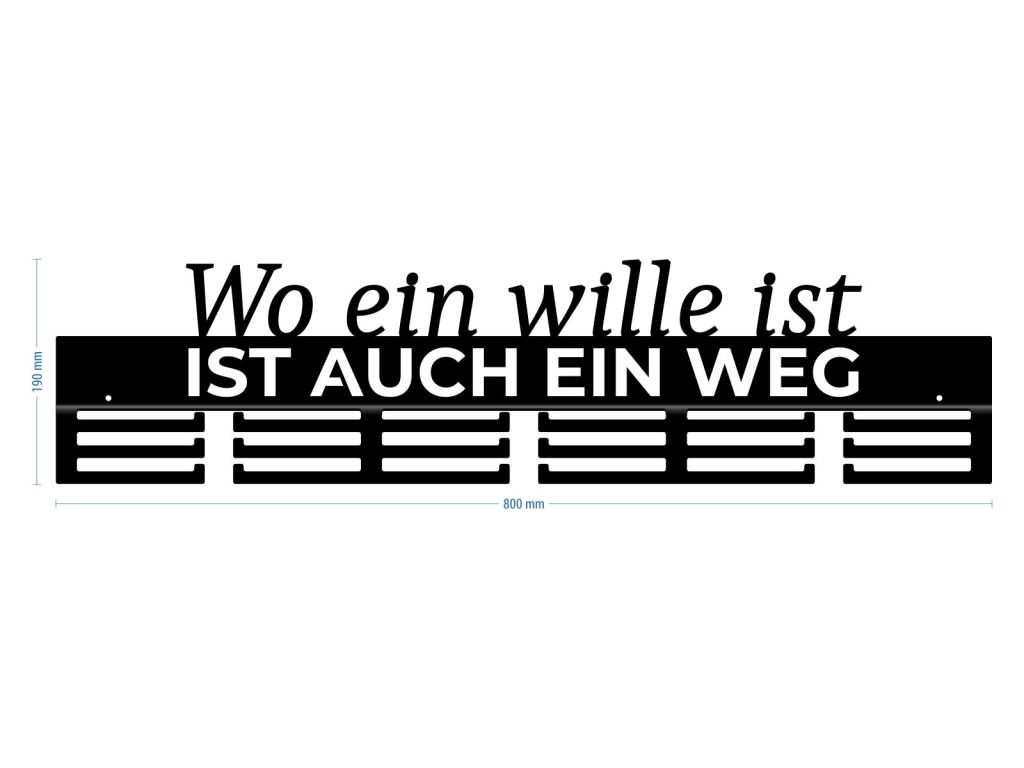 Medaillenhalter Wo ein Wille 80 cm - Image 3