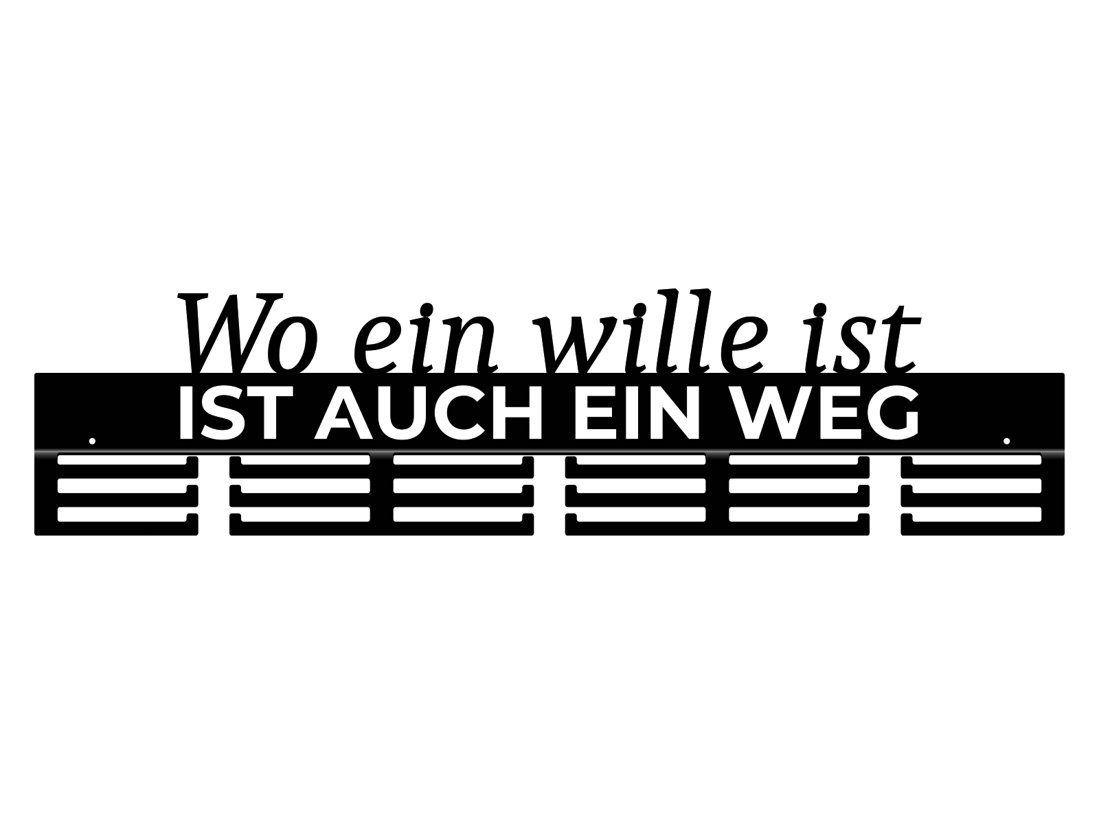 med227-80-cza Medaillenhalter Wo ein Wille 80 cm - Image 1