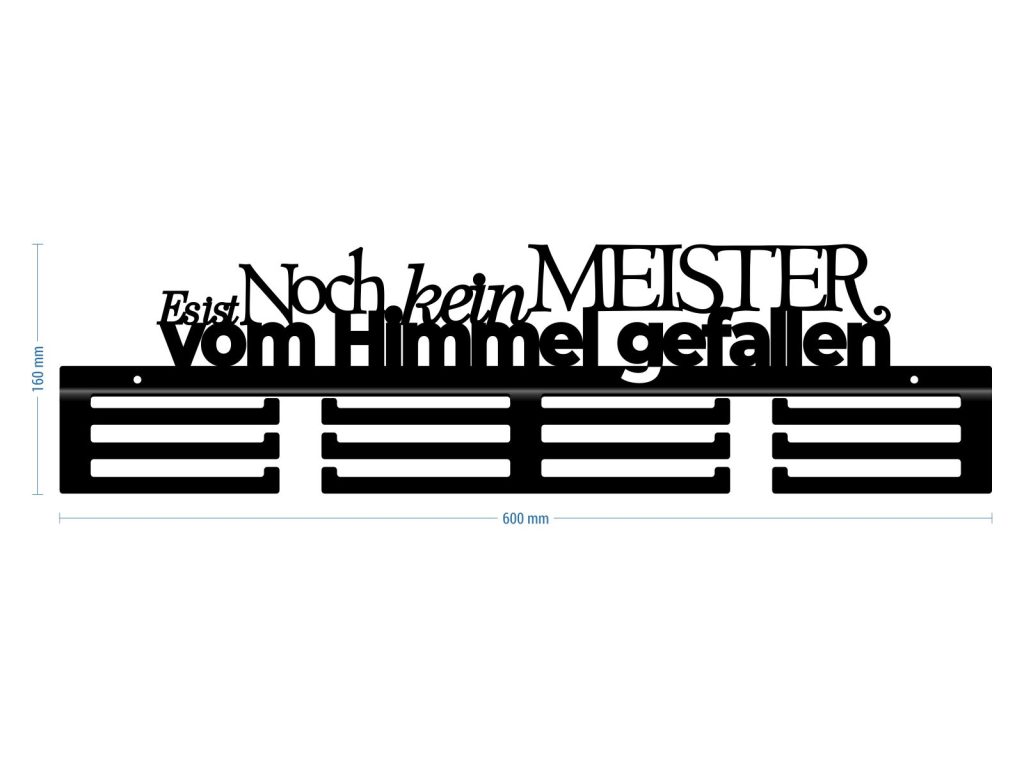 Medaillenhalter Es ist noch kein Meister 60 cm - Image 3
