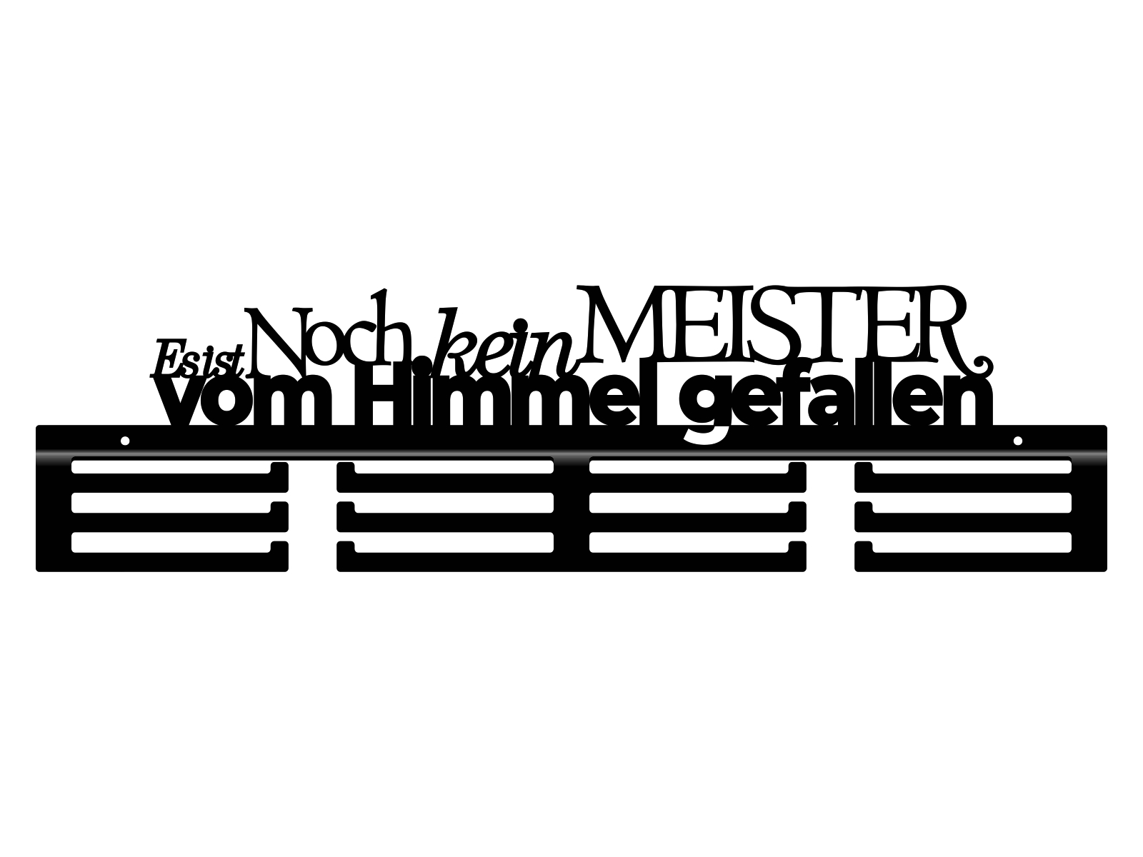 med229-60-cza Medaillenhalter Es ist noch kein Meister 60 cm - Image 1