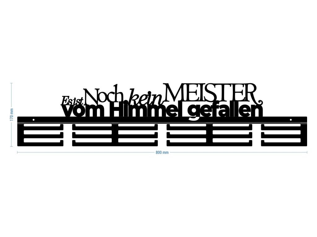 Medaillenhalter Es ist noch kein Meister 80 cm - Image 3