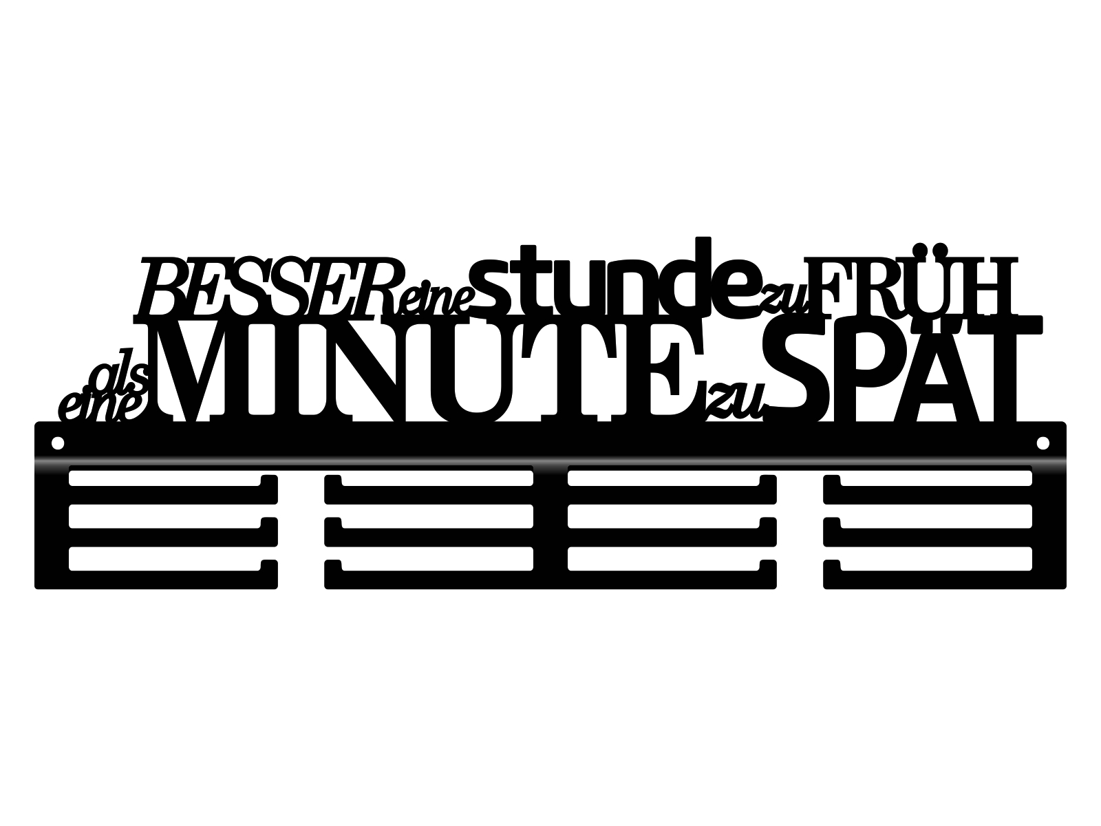 med230-40-cza Medaillenhalter Besser eine Stunde 40 cm - Image 1