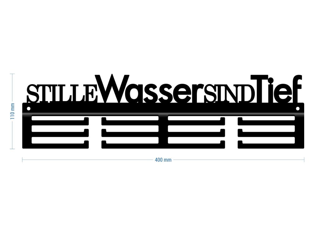 Medaillenhalter Stille Wasser sind tief 40 cm - Image 3