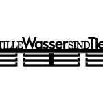 Medaillenhalter Stille Wasser sind tief 60 cm