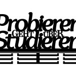 Medaillenhalter Probieren geht über Studieren 40 cm