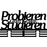 Medaillenhalter Probieren geht über Studieren 60 cm