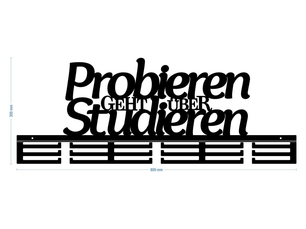 Medaillenhalter Probieren geht über Studieren 80 cm - Image 3